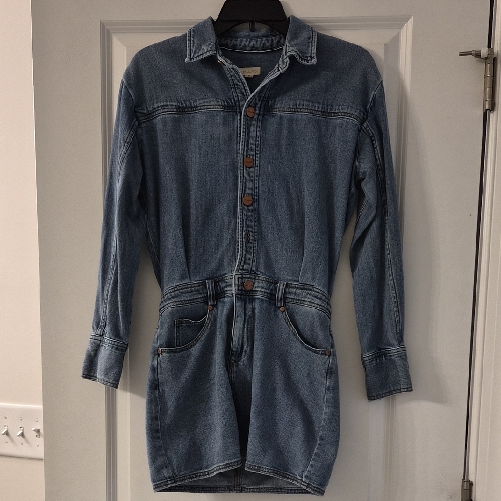 Pilcro Blue Denim Mini DRESS